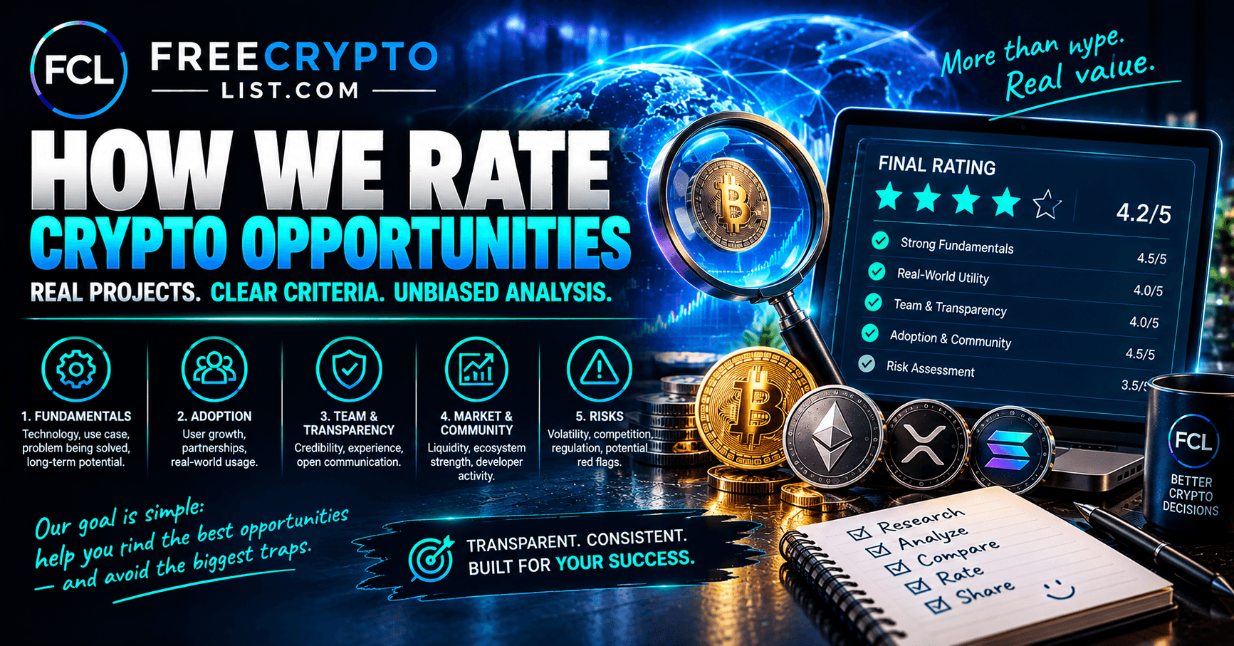 Frre Crypto List rating methodology explained