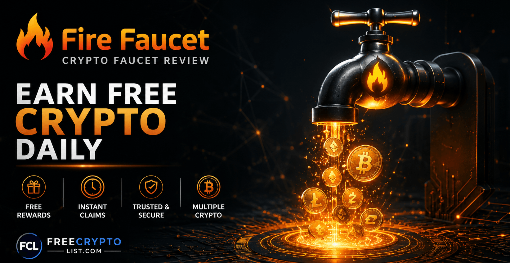 Fire Faucet review 2026 - earn free crypto daily with auto crypto faucet