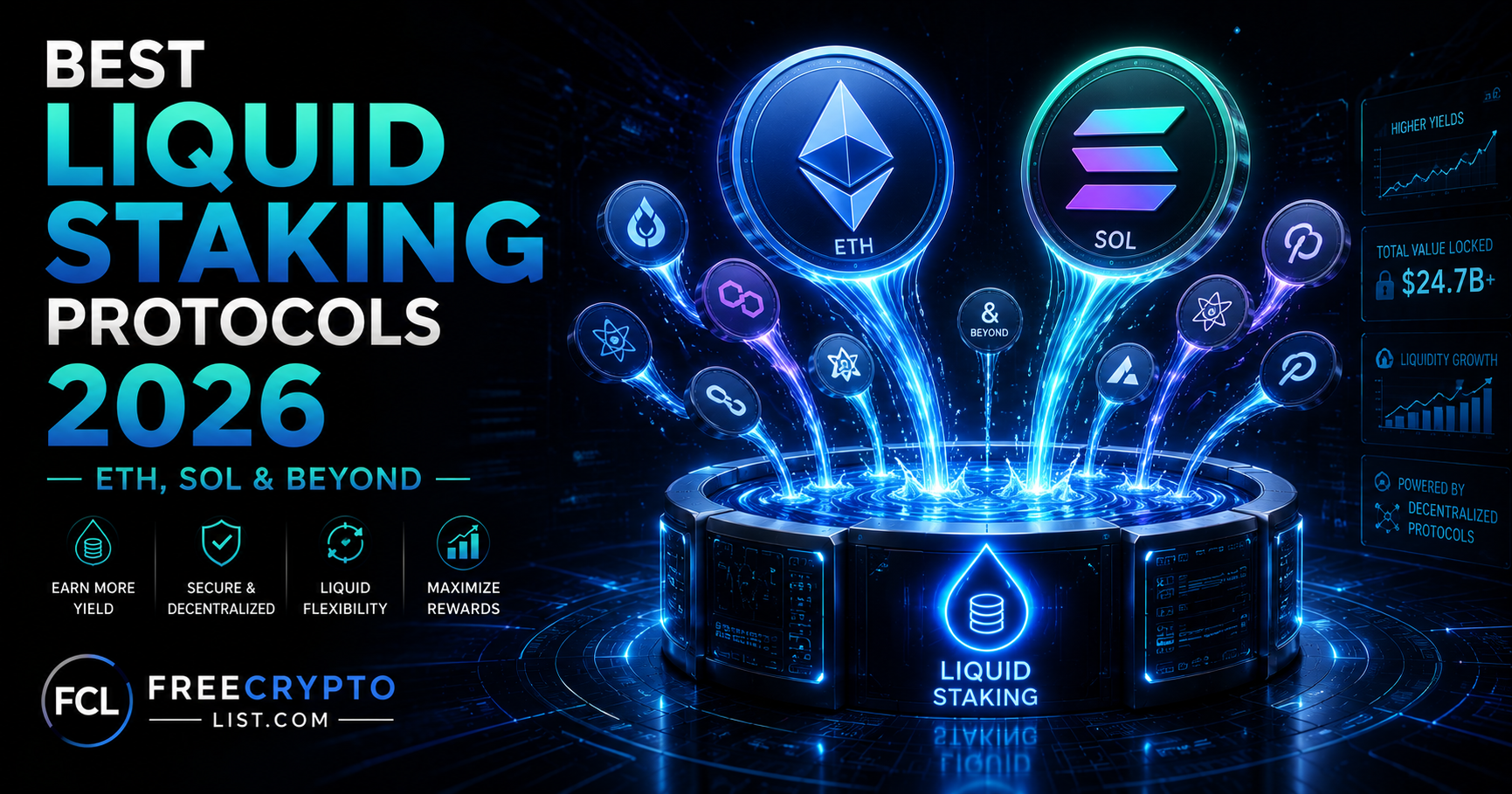 Best liquid staking protocols 2026 - Lido, Rocket Pool, Jito and Marinade compared