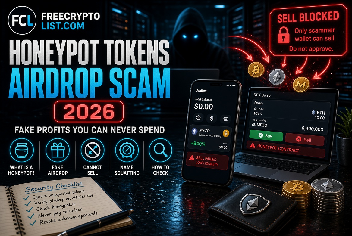 Crypto honeypot tokens scam security guide