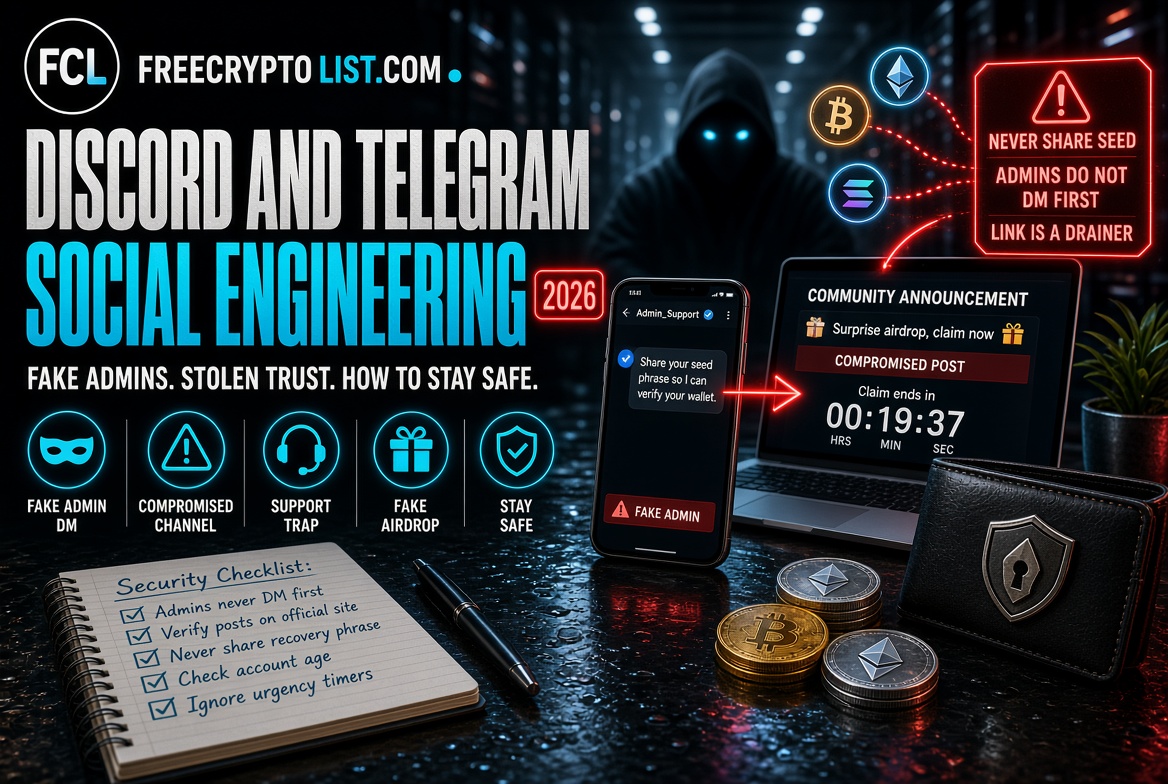 Discord and Telegram social engineering scams security guide