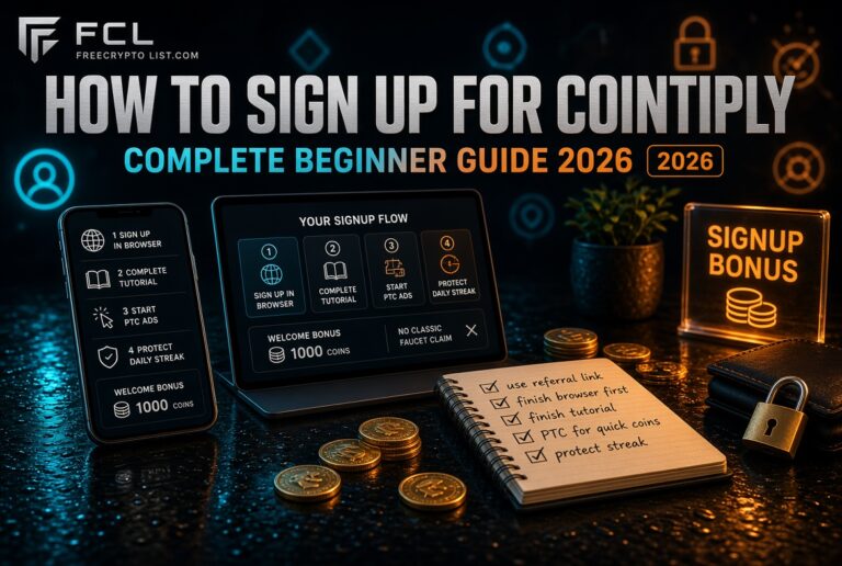 How to sign for cointiply guide