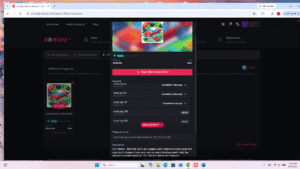 Cointiply in-progress offer tracker showing a mobile game reward milestone
