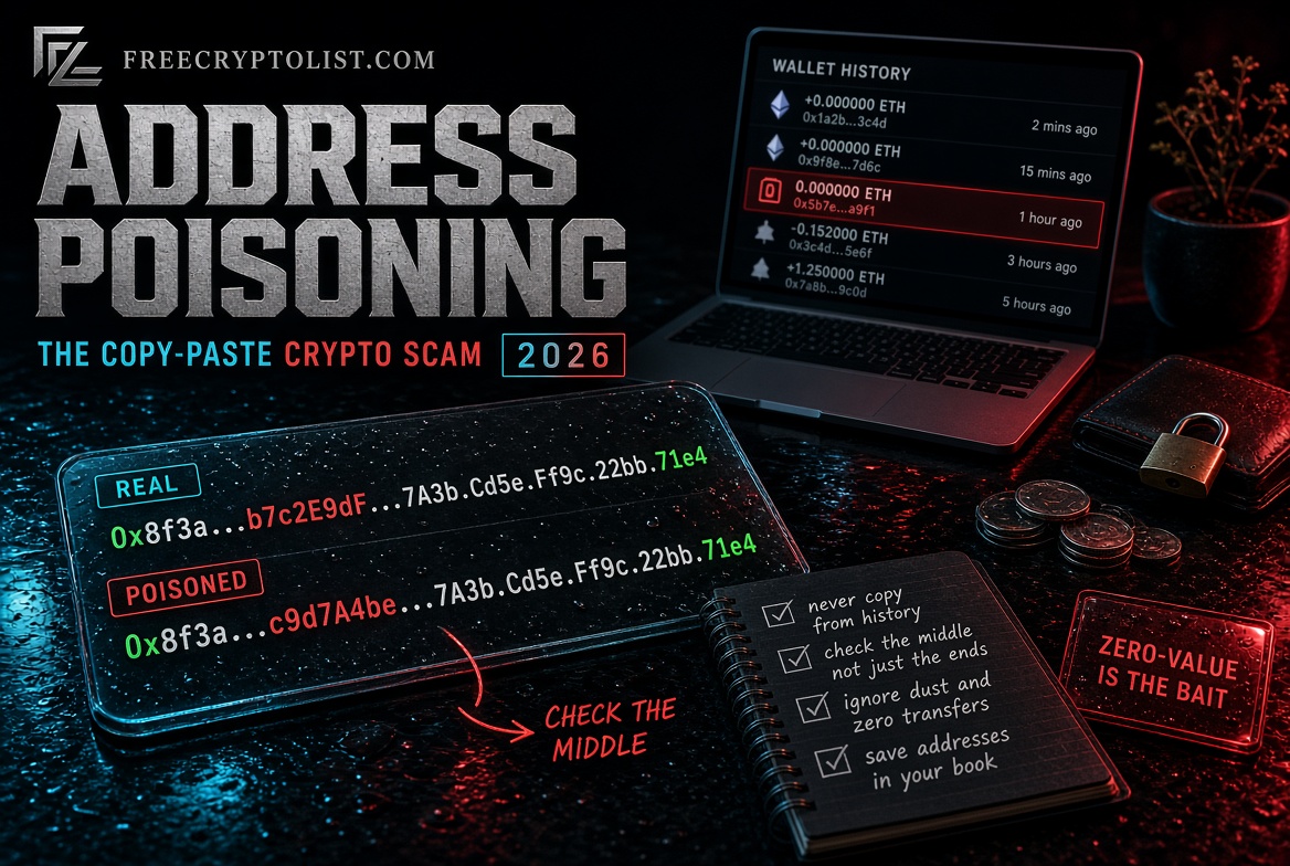 Address poisoning crypto scam security guide