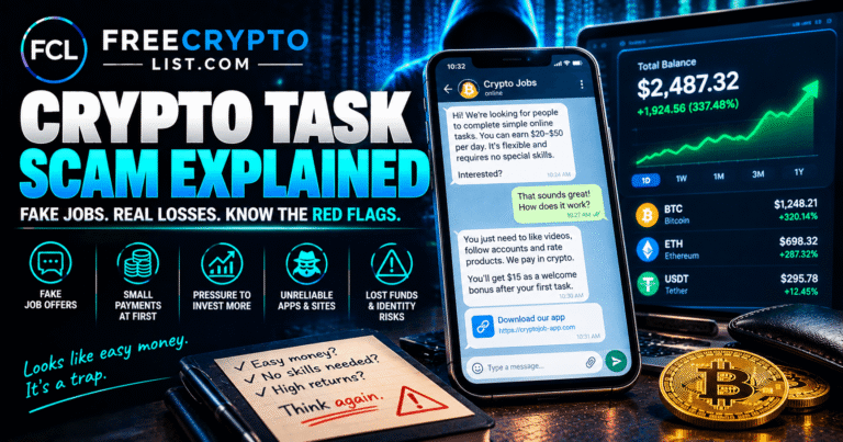 Crypto fake task scams security guide