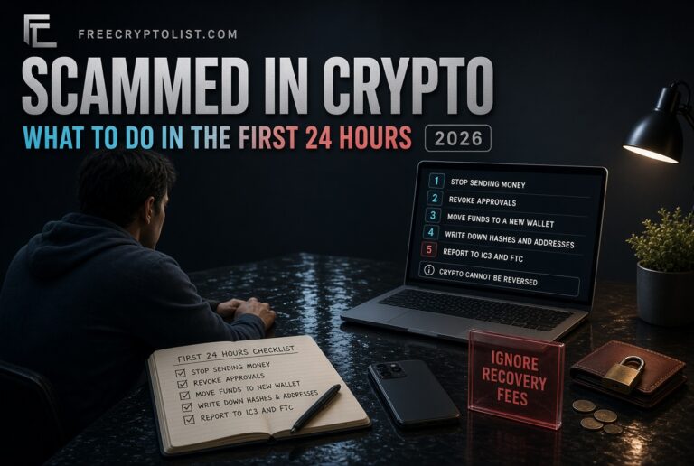 Scammed in crypto security guide